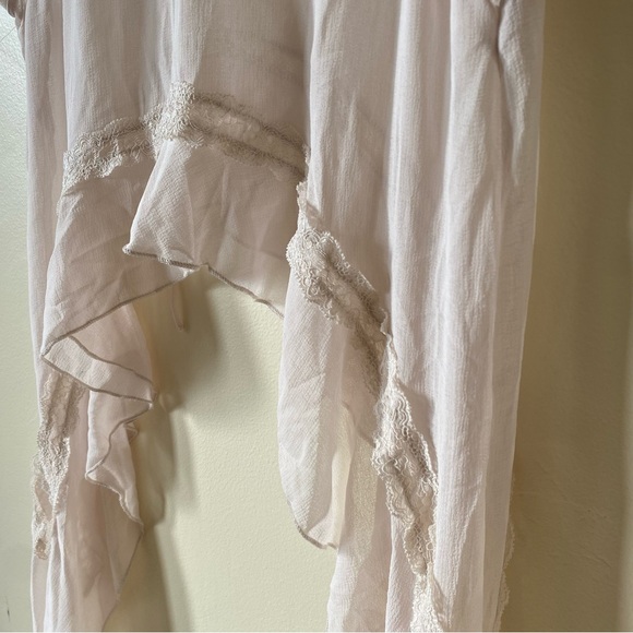 Free People Intimately Sheer Lace Ruffle Top - Picture 2 of 9